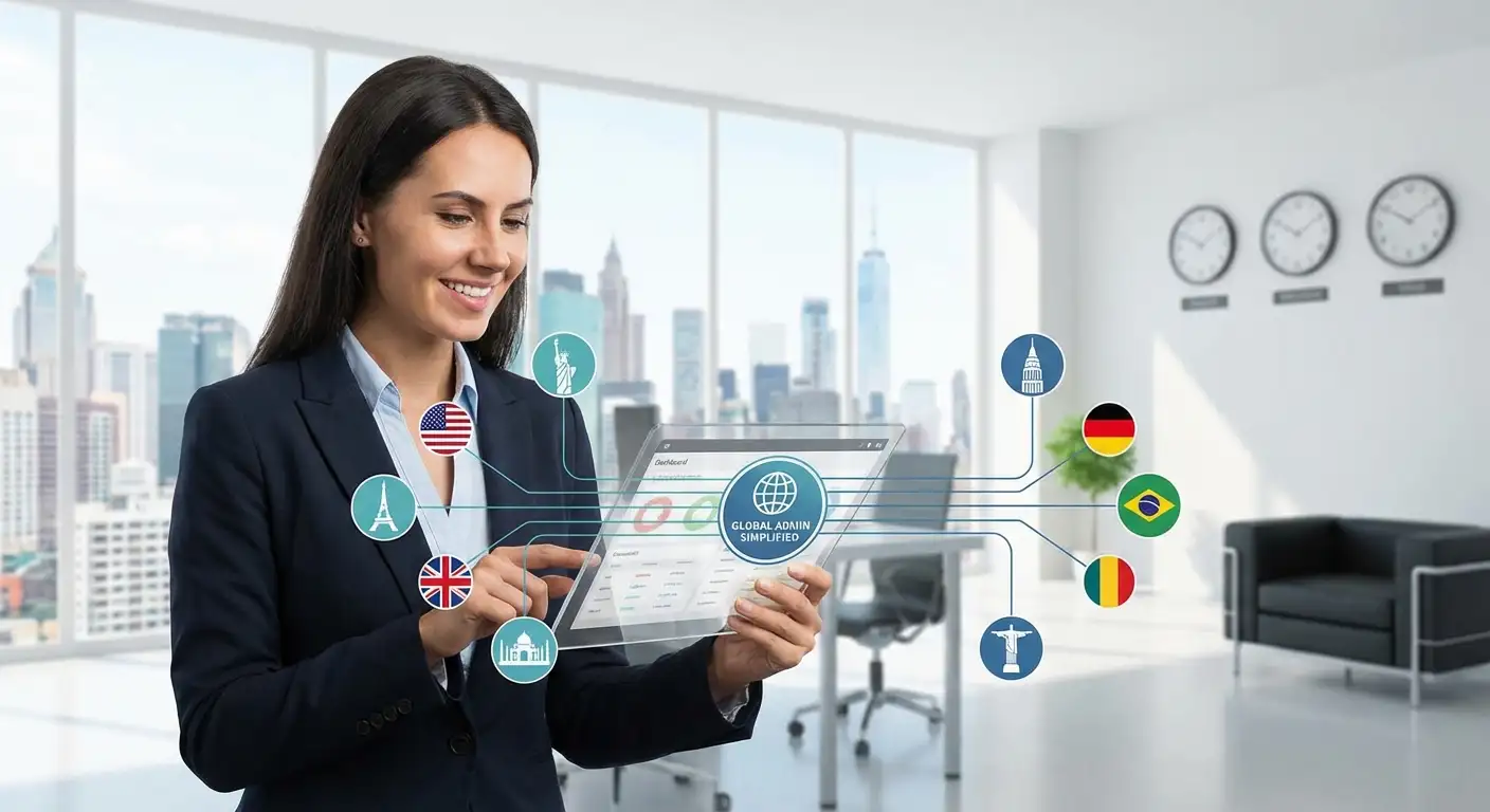 Administración simplificada en múltiples países